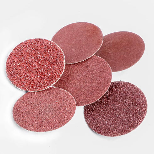Hiqalty 100Pcs 2" inch (120) Sanding Disc Roll Lock R-Type Sandpaper Quick Change Disc Grinding Pad Abrasive Disc