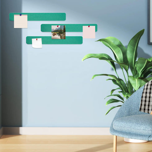 Bulletin Board Cork Boards for Walls, Office Pin Board (Green)