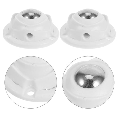 8pcs SUPVOX Rose-Shaped Self-Adhesive Swivel Caster Wheels with Brakes, Thickened Large Ball Design, Heavy Duty