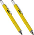 Multi-word 6 in 1 Multi Function Tool Ballpoint Pen - with Ballpoint, Ruler, Screwdriver, Flat Head, Touch-Screen Pen,
