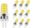 G4 LED Bulb 12V JC Type, 20-30W T3 Halogen Equivalent, 6000K Daylight White, 10-Pack