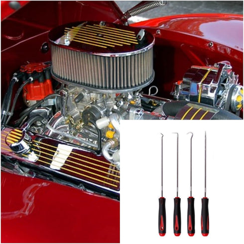 Long Hook Set, Oil Seal Hook and Screwdriver for Assembly and Removal of Small Parts, Automotive and Electronics Repair