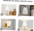 3Pcs 32MM VILLCASE White Plastic Lamp Shade for Floor Lamps Bell Shape Replacement Lampshade Home Decor Lighting