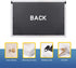Miratino Cork Board Bulletin Board 16"x11" White Linen with Frame Pin Board Vision Board for Home Kitchen School Office