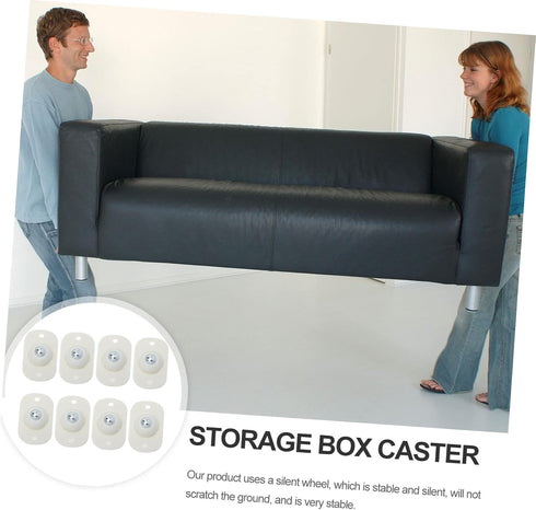 8-Piece Set Universal Caster Wheel for Easy Rolling Storage Solutions