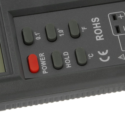 Digital K Type Thermometer, Portable Compact LCD Display Low Battery Indication Super Long Range for Industrial
