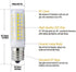 E17 LED 8W Microwave Oven Bulb, 80W Halogen Equivalent, Dimmable, 800Lm, Daylight White 6000K, Pack of 2