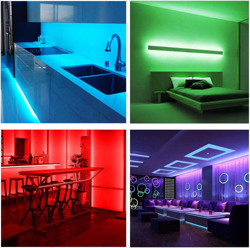 5050 50ft DAYBETTER Led Strip Lights Smart with App Control Remote, RGB for Bedroom, Music Sync Color Changing for Room