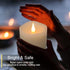 Flameless Candles - Battery Operated with Timer, 3D Moving Flame Flickering, 3" x 4" Ivory Real Wax Electric LED Candle