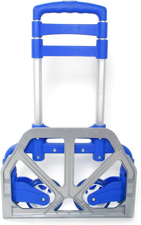 Kcelarec 165 lbs Portable Folding Hand Truck Aluminium Luggage Trolley Cart and Dolly Capacity with Bungee Cord