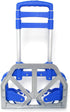Kcelarec 165 lbs Portable Folding Hand Truck Aluminium Luggage Trolley Cart and Dolly Capacity with Bungee Cord