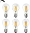 Dimmable E26 LED Light Bulbs, 40 Watt Equivalent, Warm White 2700K, Classic Clear Glass A19, Pack of 6