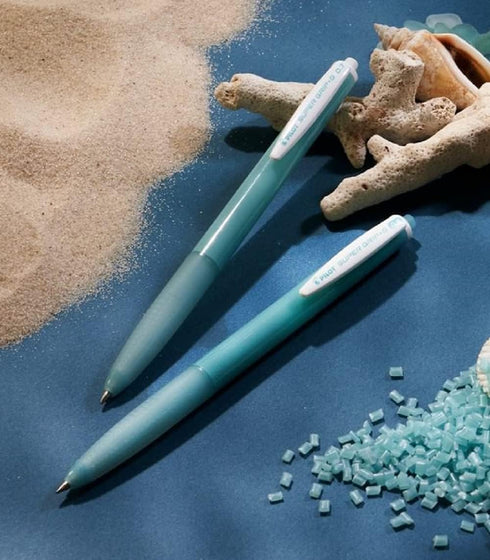 PILOT Super Grip G 0.7mm Ocean Plastic Knock Type Oil-based Ballpoint Pen, 5 Piece Set with Original Stylus Ballpoint