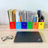 Evelots Magazine File Holder - Set of 24 Multi Color - Sturdy Cardboard Office Desk Organizer - Easy Assemble, Full 4
