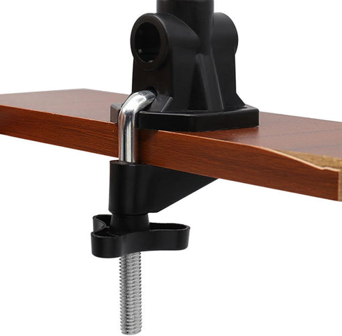 NuanZHIY Desk Lamp Clip Desktop Bedside Clamp Practical Fixed Clip Microphones Stand Mounting Accessories Adjustable