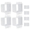 4pcs BE2-4 (2 Gang) Electrical Outlet Box Extender with 16pcs Screws, Heavy Duty Plastic Unit Receptacle Extender