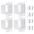 4pcs BE2-4 (2 Gang) Electrical Outlet Box Extender with 16pcs Screws, Heavy Duty Plastic Unit Receptacle Extender
