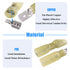 Glarks 100pcs Fully Insulated Female/Male Spade Nylon Heat Shrink Waterproof Quick Disconnect Electrical Crimp