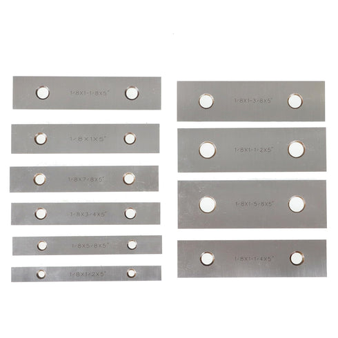10 Pair 1/8 x 5 Machinist Parallel Block Tool Set | 0.0002 Parallelism, 1/2 to 1-5/8 Alloy Steel