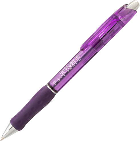 Pentel RSVP Super RT Ballpoint Pen - 0.7mm Fine Line - Violet Ink