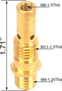 Mig Welding Gun Accessory Kit for Forney 140 FC-i Mig Gun, 20pcs Contact Tips + 2 Gas Nozzles