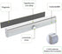 1 Pack Counter Closet Motion Sensor LED Night Light,Battery Powered Under Light with Magnetic MountStick-on Light