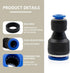 4 Pcs Pneumatic Straight Reducing Push to Connect Adapter, 6mm to 10mm Quick Release Reducer Fittings (PG6-10)