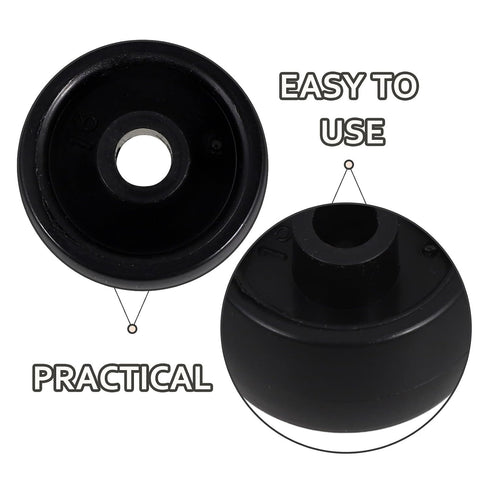 HOODANCOS 1 Inch 10pcs Commercial Plastic Caster Wheels Replacement Rolling Cart Wheels for Shopping Trolleys