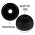 HOODANCOS 1 Inch 10pcs Commercial Plastic Caster Wheels Replacement Rolling Cart Wheels for Shopping Trolleys