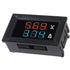6pcs Digital Voltmeter Ammeter DC 100V 10A, Voltage Current Volt Amp Meter Tester, Dual LED Display Panel with Connect