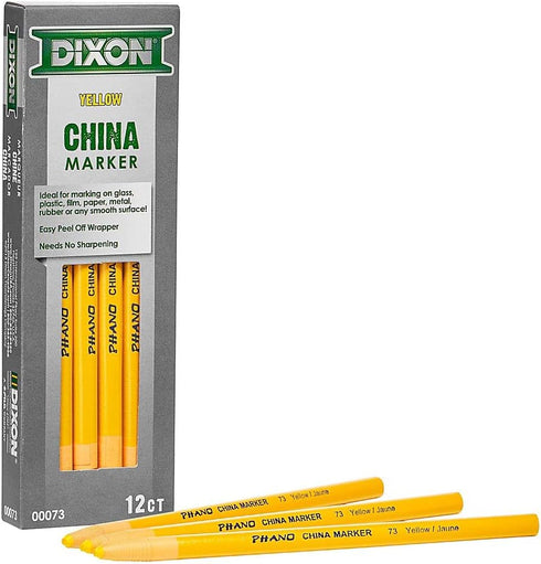 Dixon China Marker, Yellow, Dozen