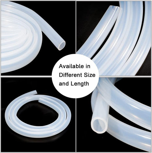 5/8" 5/8" 3/4" (10Ft) Eoiips ID Pure Silicone Tubing, ID x OD Food Grade Tube High Temp Silicone Hose for Home Brewing