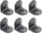 LC LICTOP 2 Inch Plastic L Corner Bracket, 6Pcs Black Right Angle