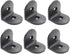 LC LICTOP 2 Inch Plastic L Corner Bracket, 6Pcs Black Right Angle