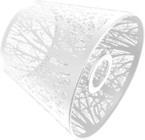 E27 19X19X19cm, Uonlytech Tree Shadow Lamp Shade, Clip On Table Lampshade Hollow out Metal Lamp Shade Light Accessories