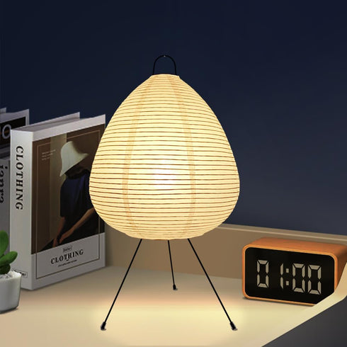 20 Inch Cozy Table Lamp, Cute Paper Lamp, Ambient Lighting Lamp, Bedside Lamp, Minimalist Warm Glow Light for Bedroom