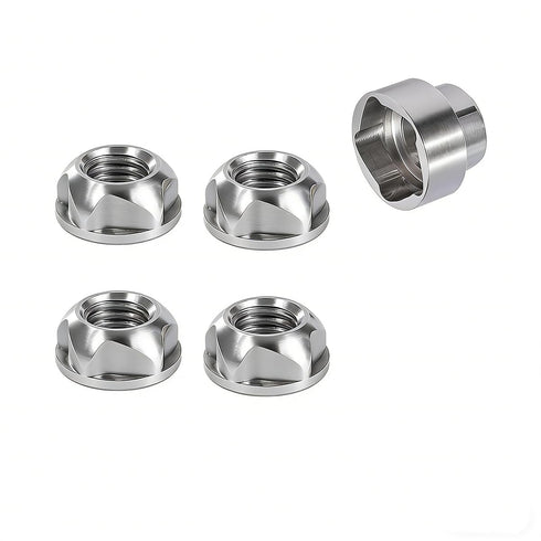 VOSANTU 1/2-13 304 Stainless Steel Anti-Theft Locking Nuts 13TPI Security Hardware Kit for