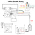 4 12V M-G018-4W mankk Wire Dump Trailer Remote Control Switch DC Up Down Control Switch Double Acting Hydraulic Pump