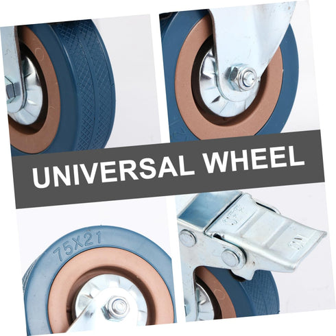 Industrial Swivel Caster Wheels - Heavy-Duty Rolling Cart Accessories