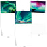 The Best Card Company 20 Landscape Nature Note Cards Blank (4 x 5.12 Inch) - 10 Designs, 2 Each - Aurora Borealis