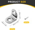 10Pcs 0.79"x0.79"x0.63" (20x20x16mm, uxcell L-Shaped Brackets Corner Brace, Corner Bracket Shelf Bracket Right Angle