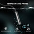 10K 3pcs, 1 3950 DROK Temperature Sensor Probe Meter Waterproof Temp Sensor Probe, Stainless Steel NTC Temp Sensor