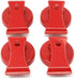 CMS Magnetics Super Strong Colorful Ceramic Magnets, 4-Pack Clips Red for Whiteboards
