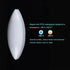 MECCANIXITY Magnetic Stirrer Mixer Stir Bar Rod 30mm x 10mm Olive Shape Magnet White, 2 Pcs for Laboratory
