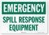 "Emergency Spill Response Equipment" Label by SmartSign, 14" x 10", 3M Reflective Laminated Vinyl