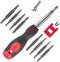 SUNHZMCKP 18-in-1 Portable Screwdriver Set with Slotted/Philips/Pozi/Torx/Square and Magnetizer Demagnetizer