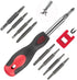 SUNHZMCKP 18-in-1 Portable Screwdriver Set with Slotted/Philips/Pozi/Torx/Square and Magnetizer Demagnetizer