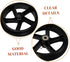 2pcs PRETYZOOM Folding Cart Wheel Laundry Rolling Cart Wheels Replacement Shopping Stair Climbing Design