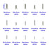 M2 M2.5 M3 M4 M5 M6 Stainless Steel Phillips Flat Head Machine Screws Assortment Kit