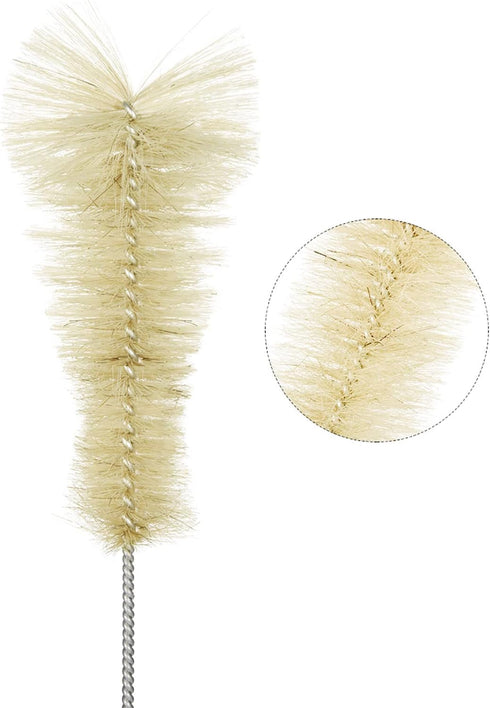 uxcell 3pcs Laboratory Test Tube and 500ml Conical Flask Bristles Cleaning Brush Set
